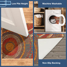 Load image into Gallery viewer, Liora Manne Esencia Circles Indoor Outdoor Mat Saffron
