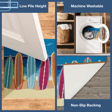 Load image into Gallery viewer, Liora Manne Esencia Surf Break Indoor Outdoor Mat Blue