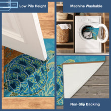 Load image into Gallery viewer, Liora Manne Esencia Seaturtle Garden Indoor Outdoor Mat Ocean