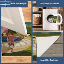 Load image into Gallery viewer, Liora Manne Esencia Bathing Birdies Indoor Outdoor Mat Green