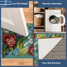 Load image into Gallery viewer, Liora Manne Esencia Secret Garden Indoor Outdoor Mat Aqua