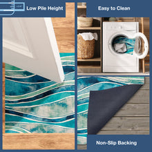 Load image into Gallery viewer, Liora Manne Illusions Wave Indoor Outdoor Mat Ocean