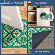 Load image into Gallery viewer, Liora Manne Illusions Madrid Indoor Outdoor Area Mat Emerald