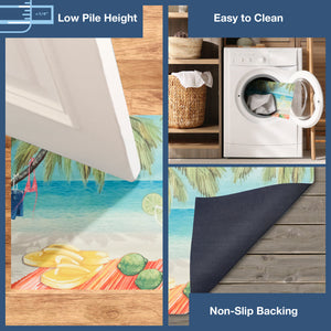 Liora Manne Illusions Beach Party Indoor Outdoor Mat Multi