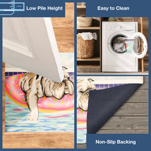 Load image into Gallery viewer, Liora Manne Illusions Pool Dog Indoor Outdoor Mat Blue