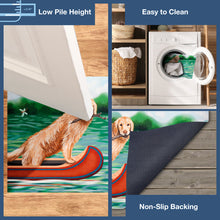 Load image into Gallery viewer, Liora Manne Illusions Lake Dog Indoor Outdoor Mat Green