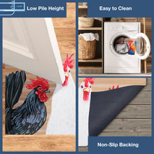 Load image into Gallery viewer, Liora Manne Illusions Three Roosters Indoor Outdoor Mat Natural