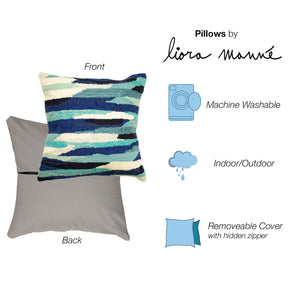 Liora Manne Frontporch Cloud Indoor Outdoor Pillow Aruba