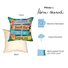 Load image into Gallery viewer, Liora Manne Illusions Summer Signs Indoor Outdoor Decorative Pillow Multi