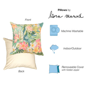 Liora Manne Illusions Paradise Indoor Outdoor Decorative Pillow Pastel