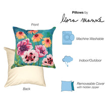 Load image into Gallery viewer, Liora Manne Illusions Dream Garden Indoor Outdoor Decorative Pillow Multi