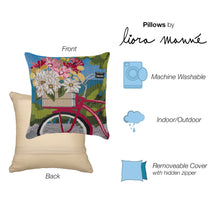 Load image into Gallery viewer, Liora Manne Marina Summer Ride Indoor Outdoor Decorative Pillow Blue