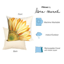 Load image into Gallery viewer, Liora Manne Visions III Sunflower Indoor Outdoor Decorative Pillow Yellow