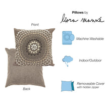 Load image into Gallery viewer, Liora Manne Visions III Ombre Threads Indoor Outdoor Decorative Pillow Grey