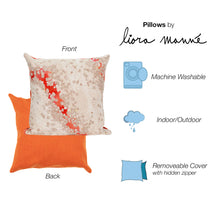 Load image into Gallery viewer, Liora Manne Visions III Elements Indoor Outdoor Decorative Pillow Warm