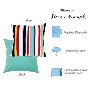 Liora Manne Visions III Riviera Strp Indoor Outdoor Decorative Pillow Multi