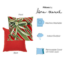 Load image into Gallery viewer, Liora Manne Visions III Gift Box Indoor Outdoor Decorative Pillow Green