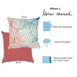 Liora Manne Visions IV Curl Indoor Outdoor Decorative Pillow Pastel