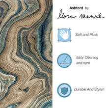 Load image into Gallery viewer, Liora Manne Ashford Agate Indoor Area Rug Blue