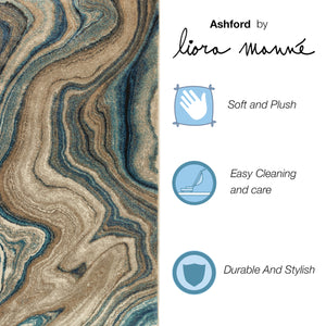 Liora Manne Ashford Agate Indoor Area Rug Blue