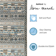 Load image into Gallery viewer, Liora Manne Ashford Tribal Indoor Area Rug Cool