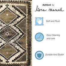 Load image into Gallery viewer, Liora Manne Ashford Diamond Trio Indoor Area Rug Grey