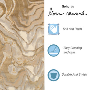 Liora Manne Soho Agate Indoor Area Rug Gold