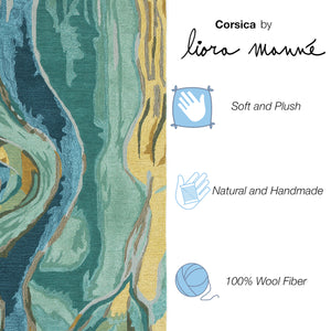 Liora Manne Corsica Panorama Indoor Area Rug Blue/Green