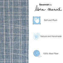 Load image into Gallery viewer, Liora Manne Savannah Mad Plaid Indoor Area Rug Blue