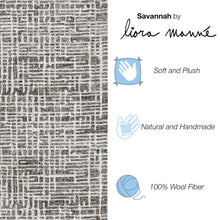 Load image into Gallery viewer, Liora Manne Savannah Grid Indoor Area Rug Charcoal