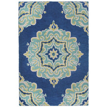 Load image into Gallery viewer, Liora Manne Lalunita Medallion Indoor Rug Navy