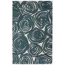 Load image into Gallery viewer, Liora Manne Lalunita Block Print Indoor Rug Navy 5&#39; x 7&#39;6&quot;