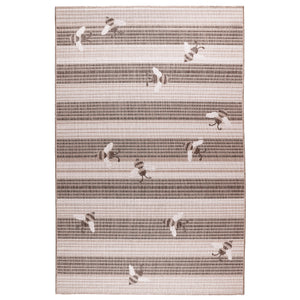 Liora Manne Malibu Sweet Bees Indoor Outdoor Area Rug Neutral