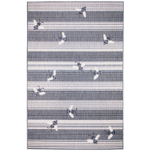 Liora Manne Malibu Sweet Bees Indoor Outdoor Area Rug Navy