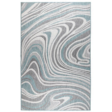 Load image into Gallery viewer, Liora Manne Malibu Waves Indoor Outdoor Area Rug Aqua