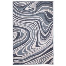 Load image into Gallery viewer, Liora Manne Malibu Waves Indoor Outdoor Area Rug Navy