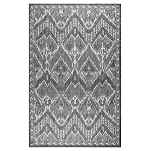 Liora Manne Malibu Ikat Indoor Outdoor Area Rug Charcoal