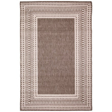 Load image into Gallery viewer, Liora Manne Malibu Etched Border Indoor Outdoor Area Rug Neutral