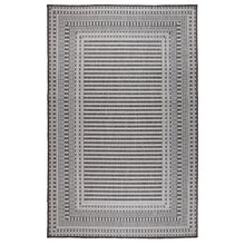 Load image into Gallery viewer, Liora Manne Malibu Etched Border Indoor Outdoor Area Rug Charcoal