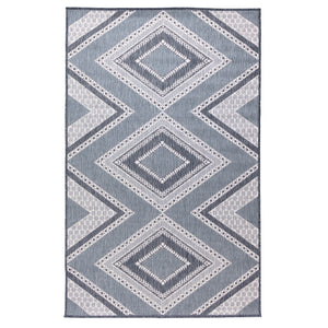 Liora Manne Malibu Diamond Trio Indoor Outdoor Area Rug Navy