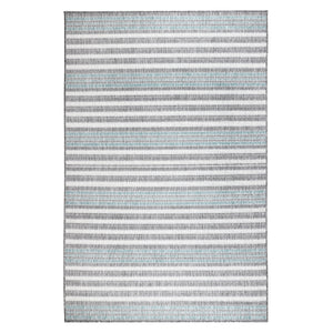 Liora Manne Malibu Faded Stripe Indoor Outdoor Area Rug Aqua