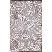 Load image into Gallery viewer, Liora Manne Malibu Pine Indoor Outdoor Area Rug Charcoal