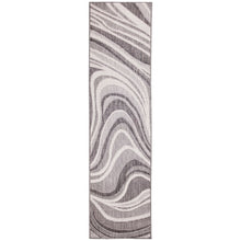 Load image into Gallery viewer, Liora Manne Malibu Waves Indoor Outdoor Area Rug Charcoal