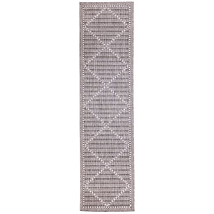 Liora Manne Malibu Checker Diamond Indoor Outdoor Area Rug Charcoal