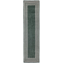 Load image into Gallery viewer, Liora Manne Malibu Etched Border Indoor Outdoor Area Rug Green