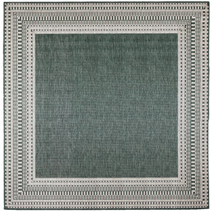 Liora Manne Malibu Etched Border Indoor Outdoor Area Rug Green