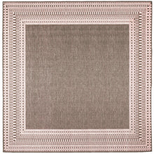 Load image into Gallery viewer, Liora Manne Malibu Etched Border Indoor Outdoor Area Rug Neutral