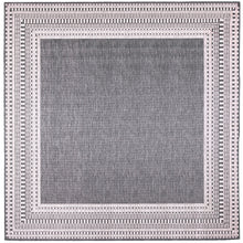 Load image into Gallery viewer, Liora Manne Malibu Etched Border Indoor Outdoor Area Rug Charcoal