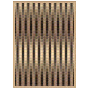 Liora Manne Monterey Basket Indoor Outdoor Area Rug Black