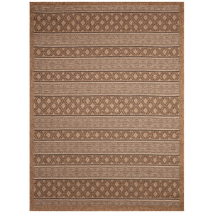 Liora Manne Monterey Tribal Stripe Indoor/Outdoor Rug Black